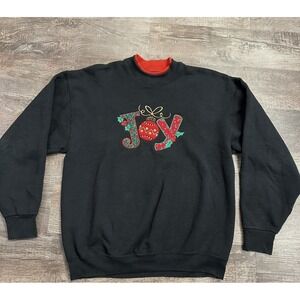 Chistmas Sweatshirt Vintage Ugly‎ Christmas Sweater Joy Large